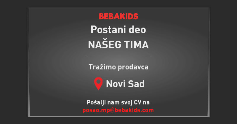 TRAŽIMO PRODAVCA U NOVOM SADU