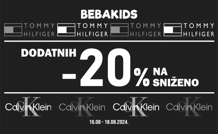 DODATNIH 20% POPUSTA NA CALVIN KLEIN I TOMMY HILFIGER