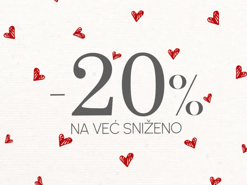 SLAVIMO LJUBAV uz dodatnih 20% na sve već sniženo!