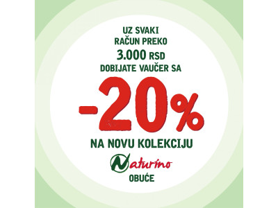 Vikend akcija na novu kolekciju Naturino obuće