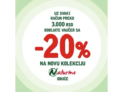 Vikend akcija na novu kolekciju Naturino obuće