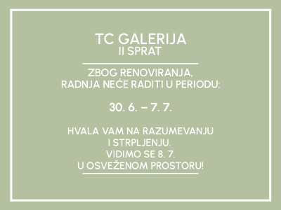 RENOVIRANJE RADNJE - TC GALERIJA