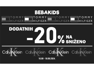DODATNIH 20% POPUSTA NA CALVIN KLEIN I TOMMY HILFIGER