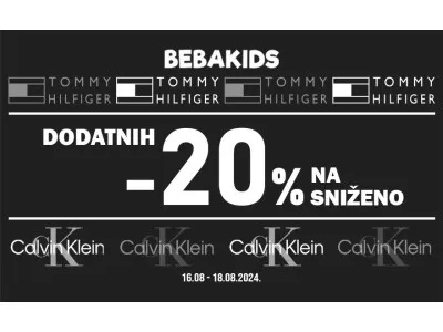 DODATNIH 20% POPUSTA NA CALVIN KLEIN I TOMMY HILFIGER
