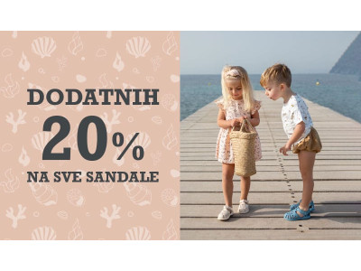 DODATNIH 20% POPUSTA NA SVE SANDALE!