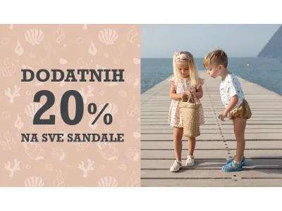 DODATNIH 20% POPUSTA NA SVE SANDALE!