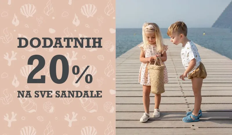 DODATNIH 20% POPUSTA NA SVE SANDALE!