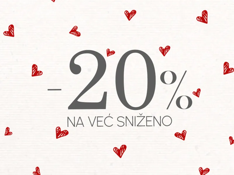 SLAVIMO LJUBAV uz dodatnih 20% na sve već sniženo!