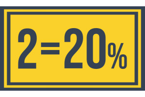 2=20%