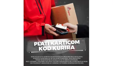 NOVA USLUGA- PLAĆANJE PLATNOM KARTICOM KOD KURIRA