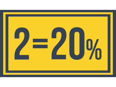 2=20%
