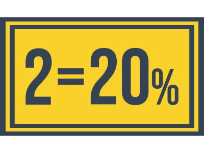 2=20%