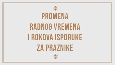 OBAVEŠTENJE O RADNOM VREMENU