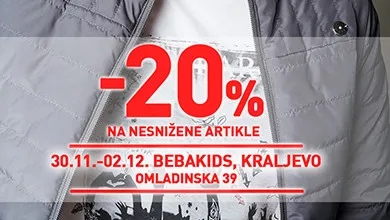 | AKCIJA -20% |