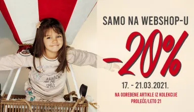 ❀❀ WEB SHOPPING AKCIJA -20% ❀❀