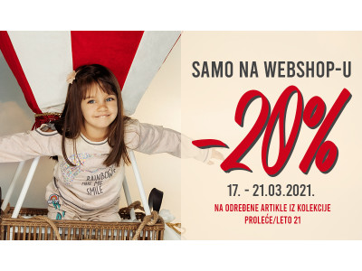 ❀❀ WEB SHOPPING AKCIJA -20% ❀❀