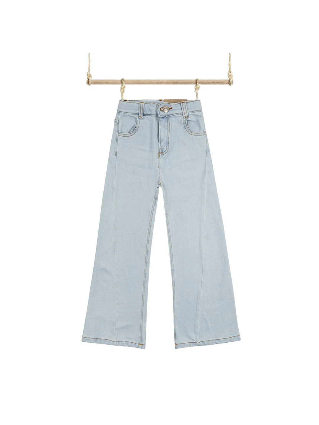 TEKSAS PANTALONE ZA DEVOJČICE GREY2