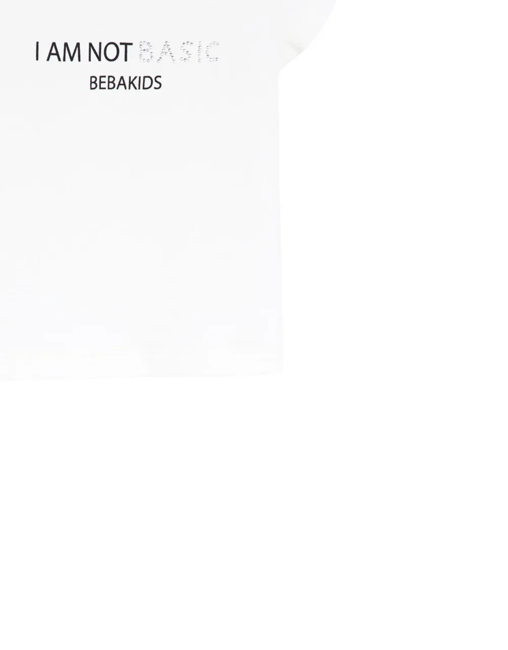 MAJICA BASIC KREM ZA DEVOJČICE BELA