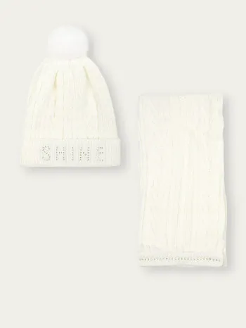 SET (KAPA+SAL+RUKAVICE) ZA DEVOJČICE BEB