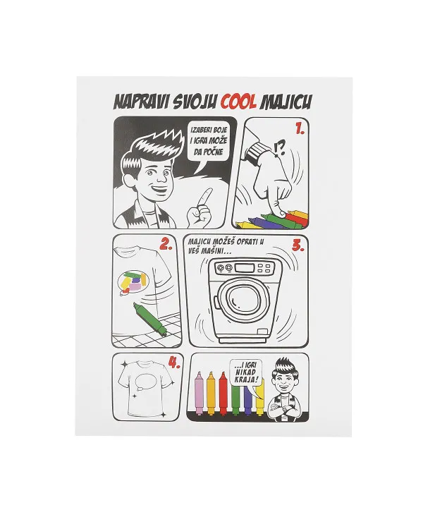 MAJICA PIŠI ZA DEVOJČICE BRIŠI