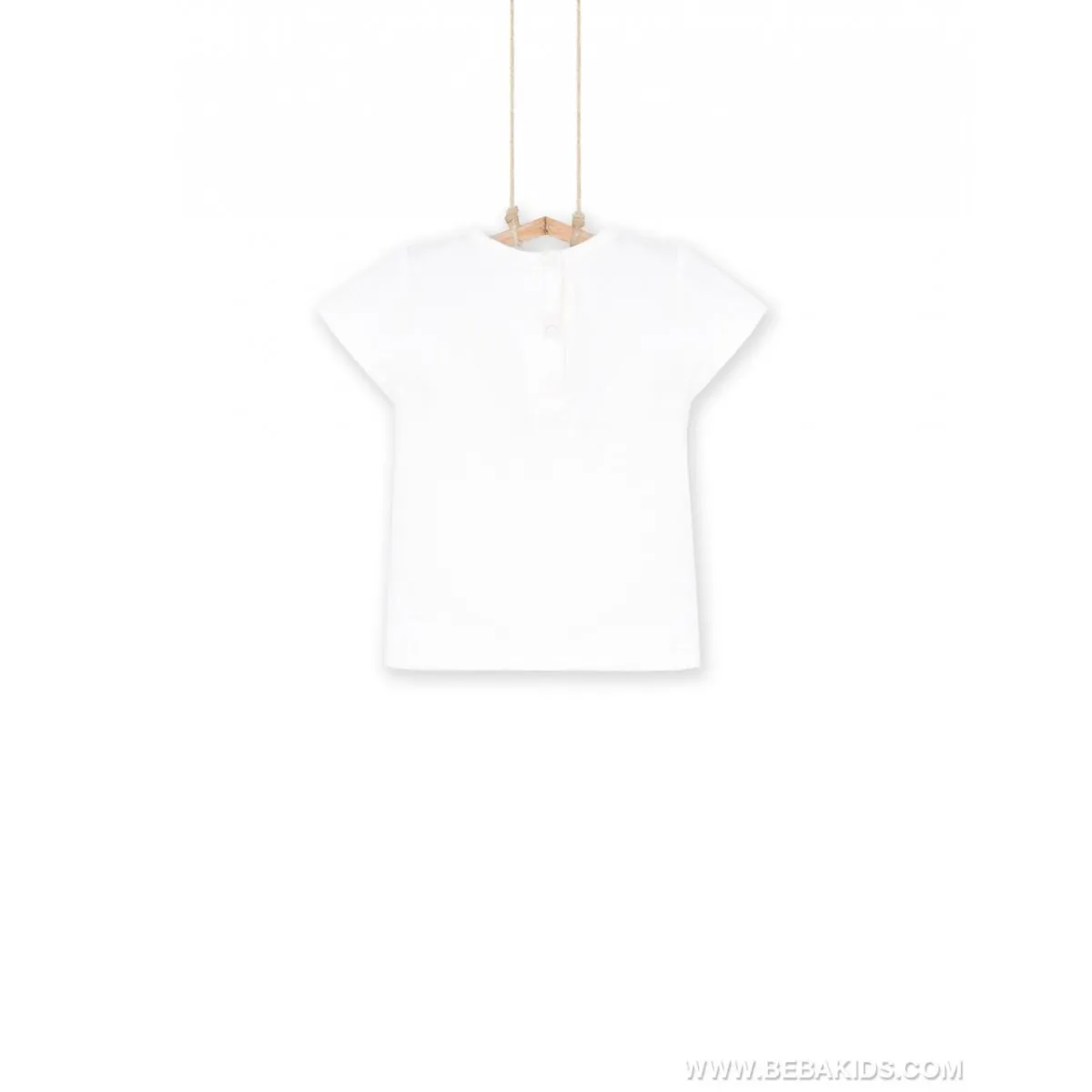 MAJICA BASIC KREM ZA DEVOJČICE BELA